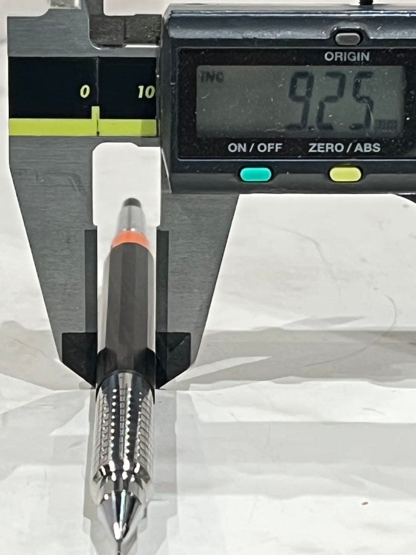 海　pmg用木軸　黒檀12角軸　ステンレスグリップ+2