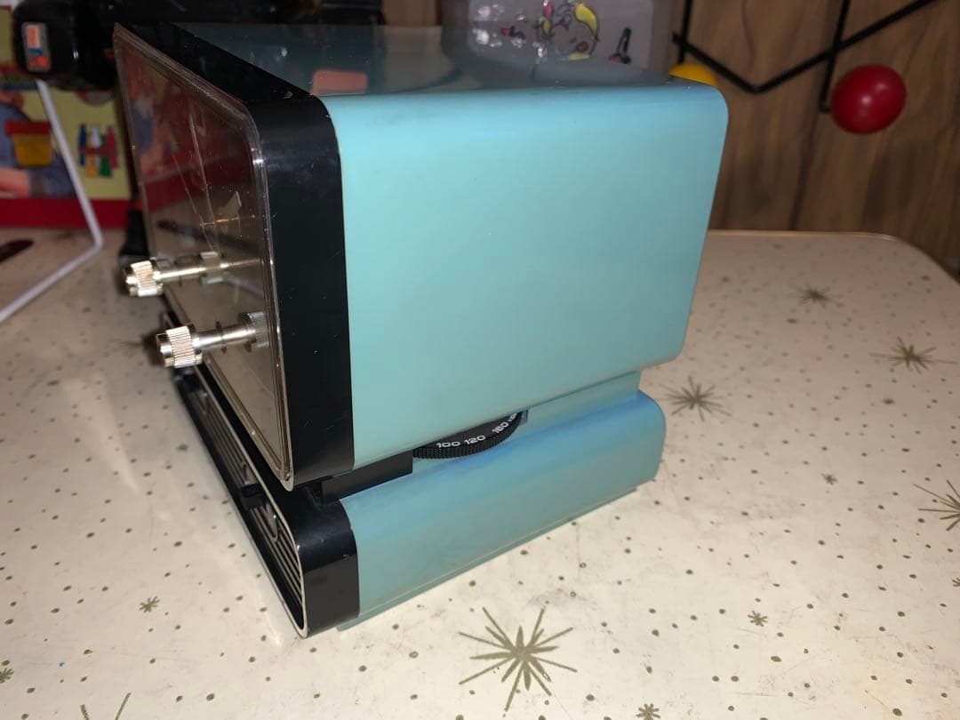 昭和レトロ　ビンテージ　動作品　シチズン ラジオ付　目覚し時計　スペースエイジ