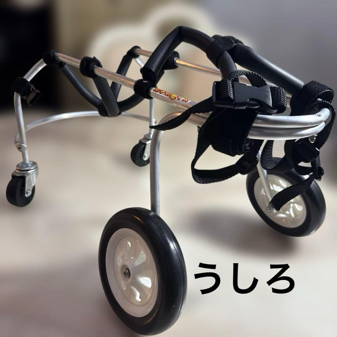 犬用車椅子前足、後ろ脚用ポチの車イス　小型犬