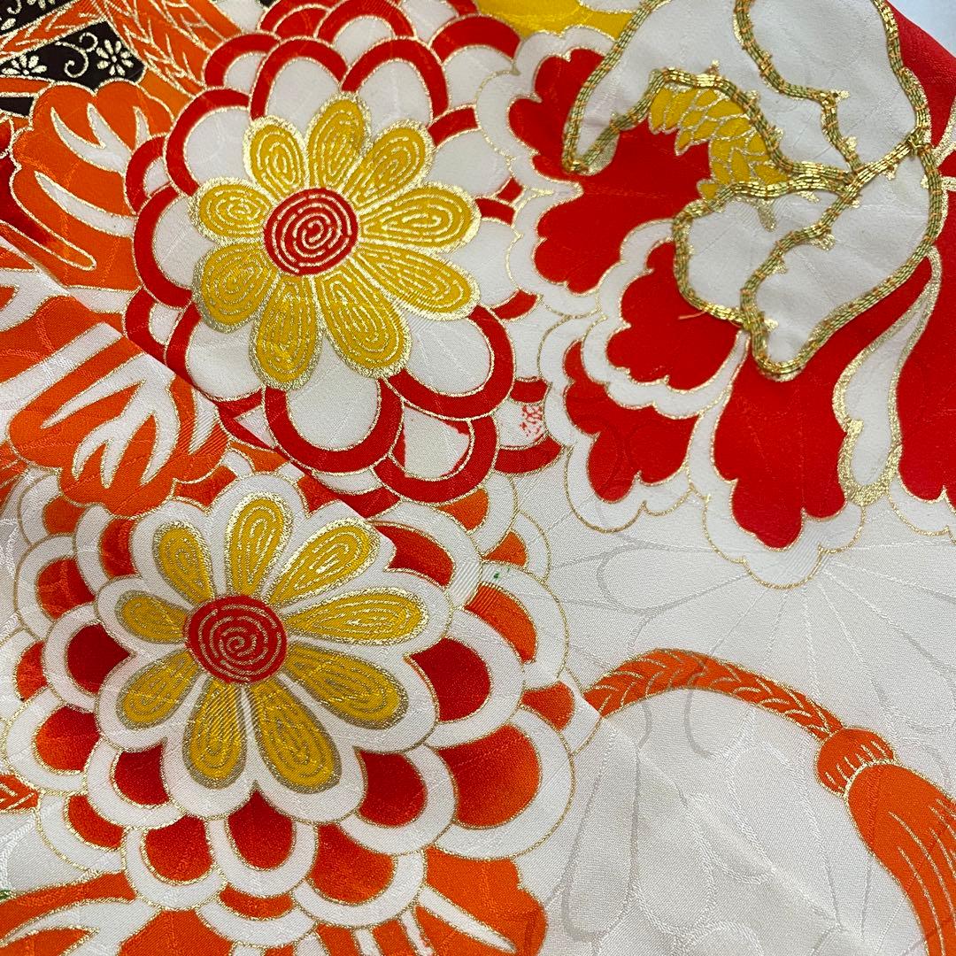 七五三3歳 女の子 子供 着物 正絹 被布 セット