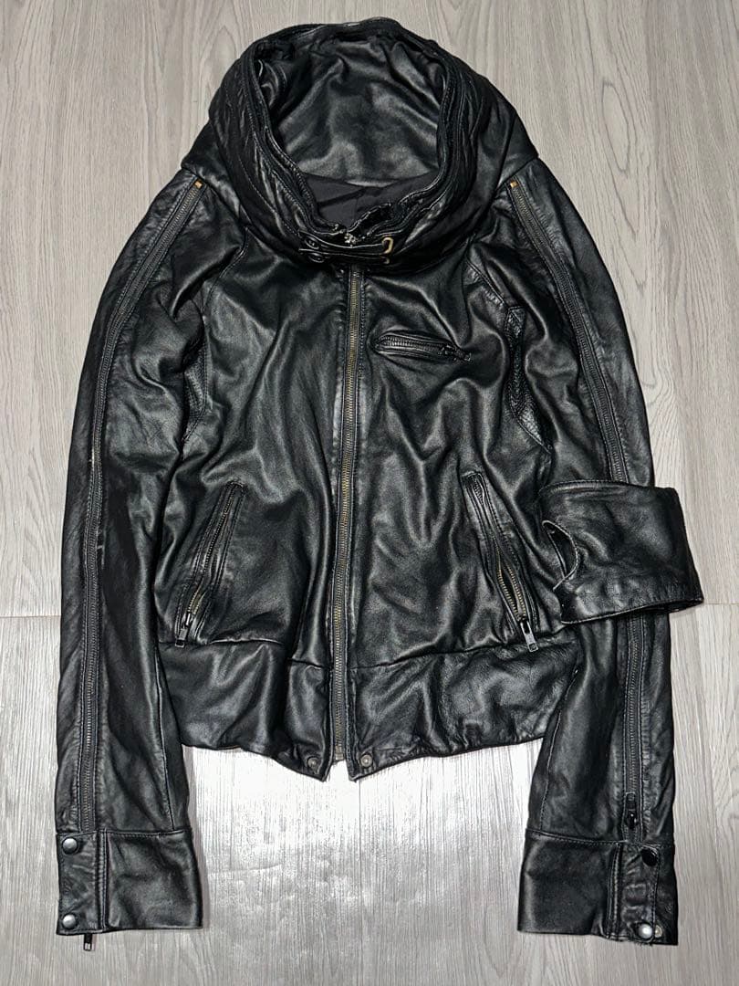 【00's archive】bono type leather jacket