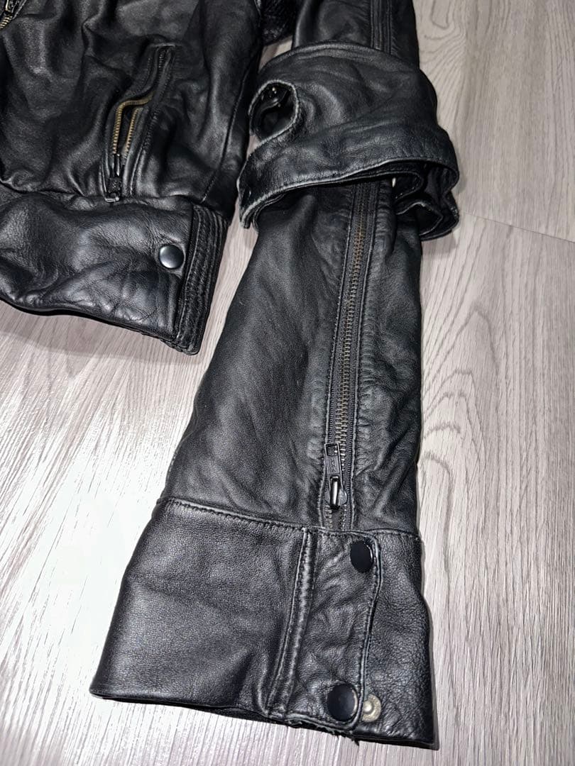 【00's archive】bono type leather jacket