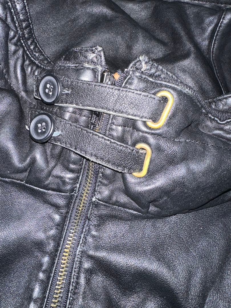 【00's archive】bono type leather jacket