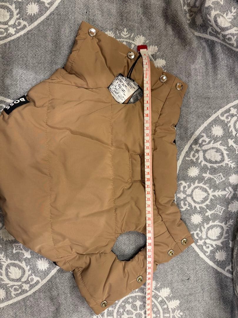 HUGO BOSS 犬用リバーシブルジャケット XS キャメル 本物