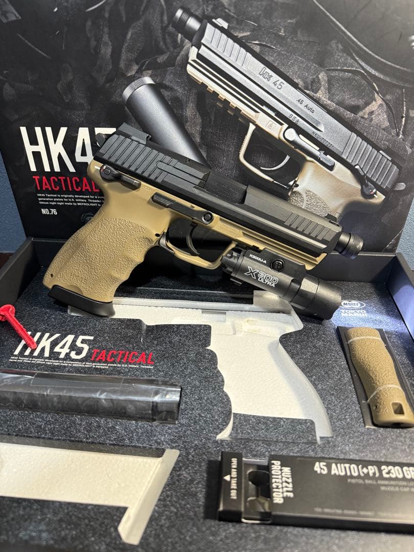 最終価格　東京マルイ製 HK45 タクティカル＋SureFire Replica