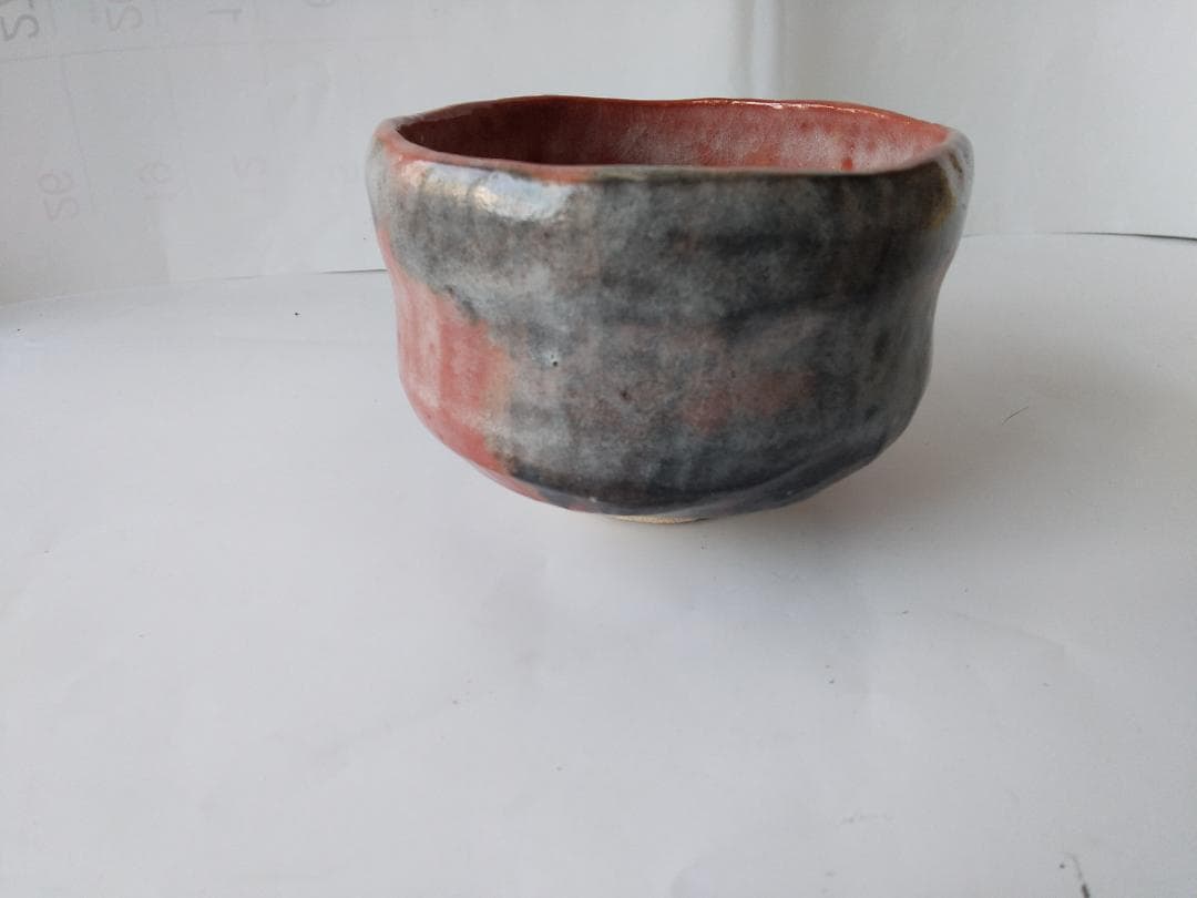 佐々木松楽 赤楽茶碗 茶碗 茶道具  抹茶碗 新品 未使用 です。