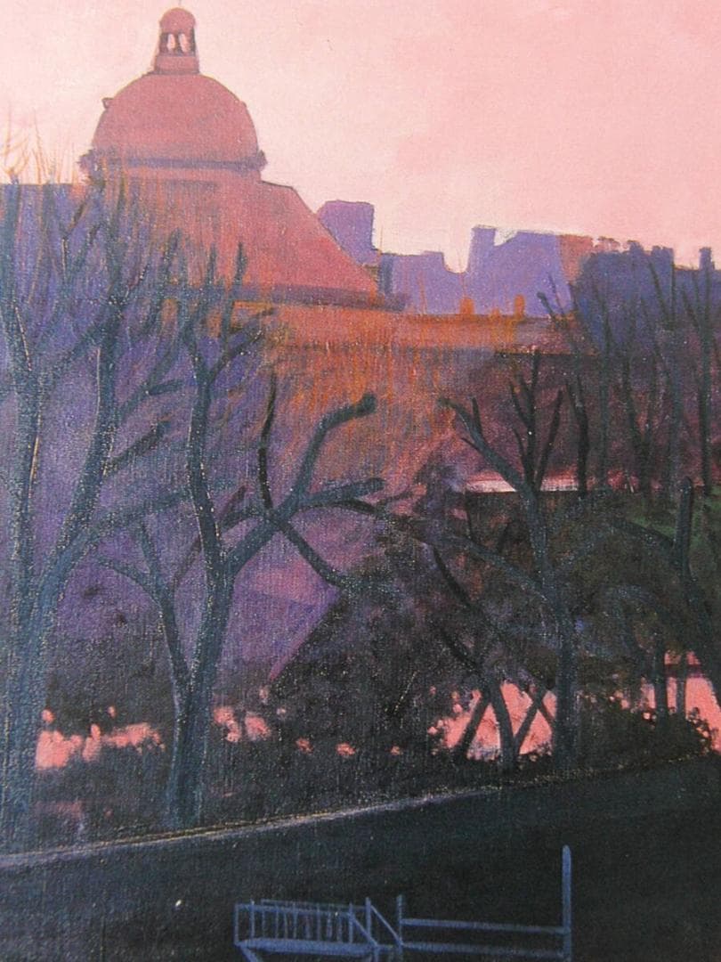 進藤蕃、「ラ・セーヌ」、希少画集・額装画、日本製・新品額縁にて額装致します