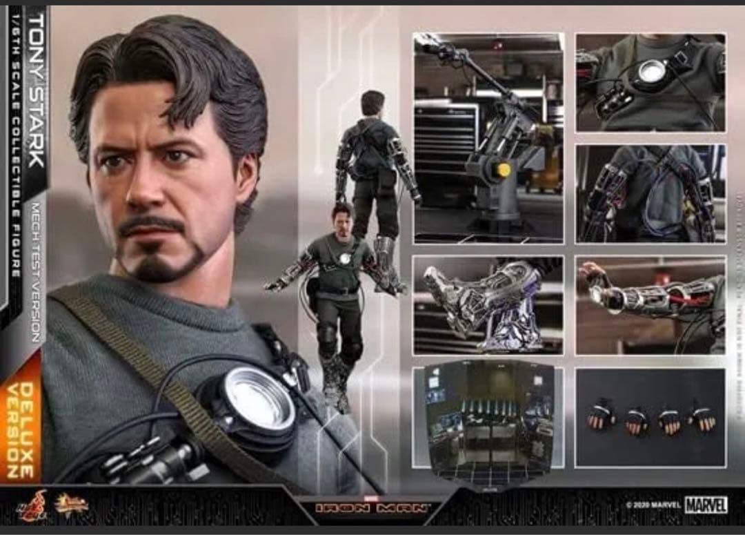 ホットトイズ アイアンマン 1/6トニー・スターク メカテス2.0 デラックス版