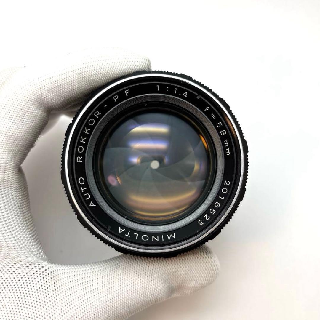 【美品】MINOLTA AUTO ROKKOR-PF 58mm f1.4前期型