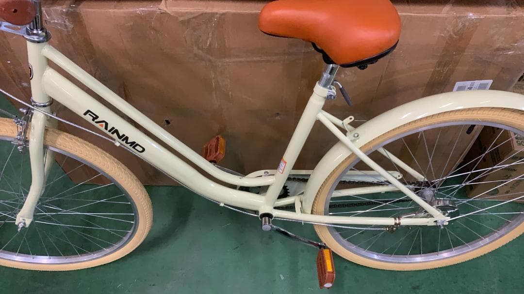 年末セール RAINMD シティサイクル 26インチ 高炭素鋼フレーム