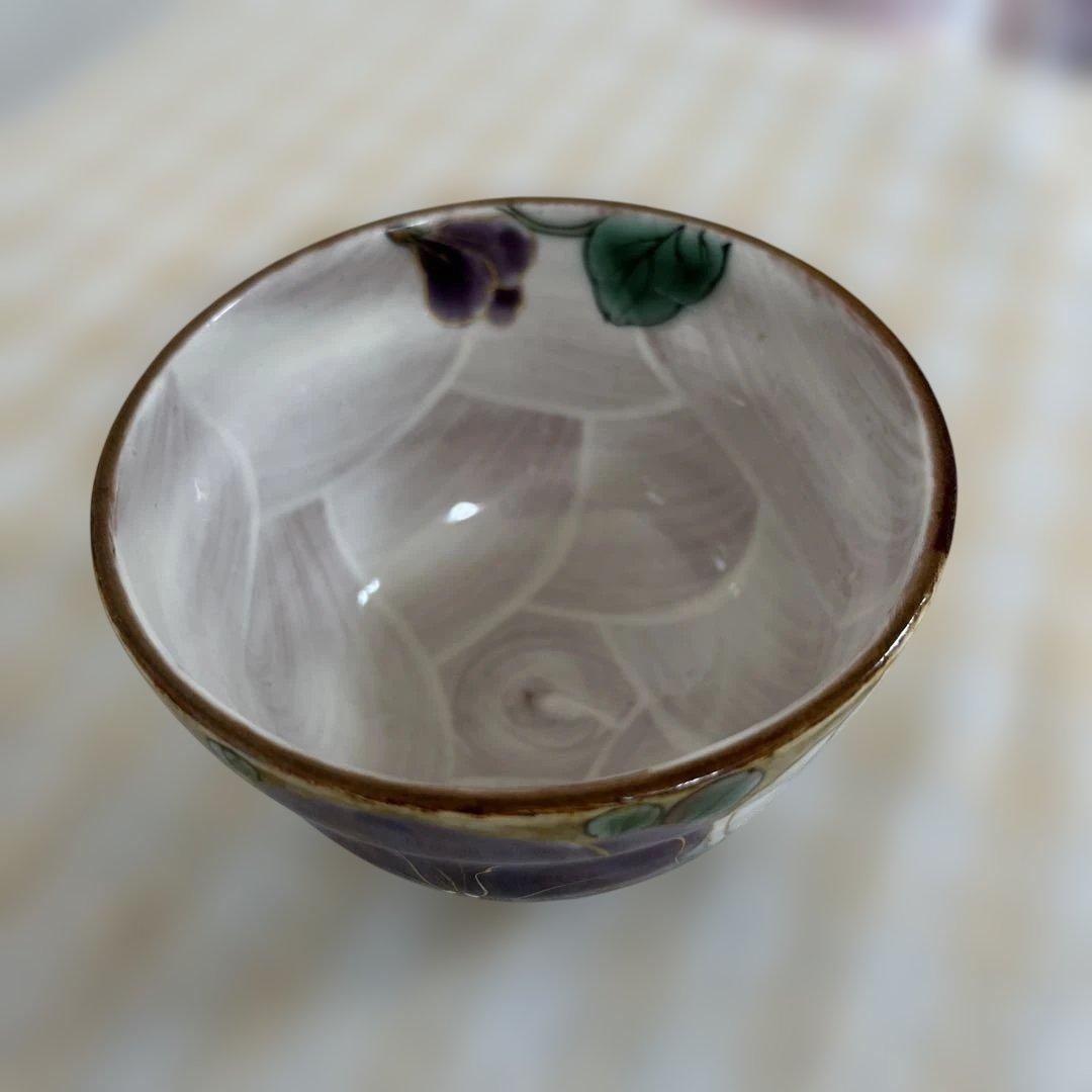 京焼 陶葊 陶あん 色絵付け 湯呑み 4客セット