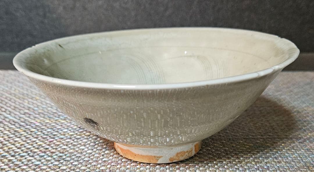 中国古美術　中国古陶磁器　中国古玩　宋時代　影青インチン　青白磁　彫文　碗　茶碗