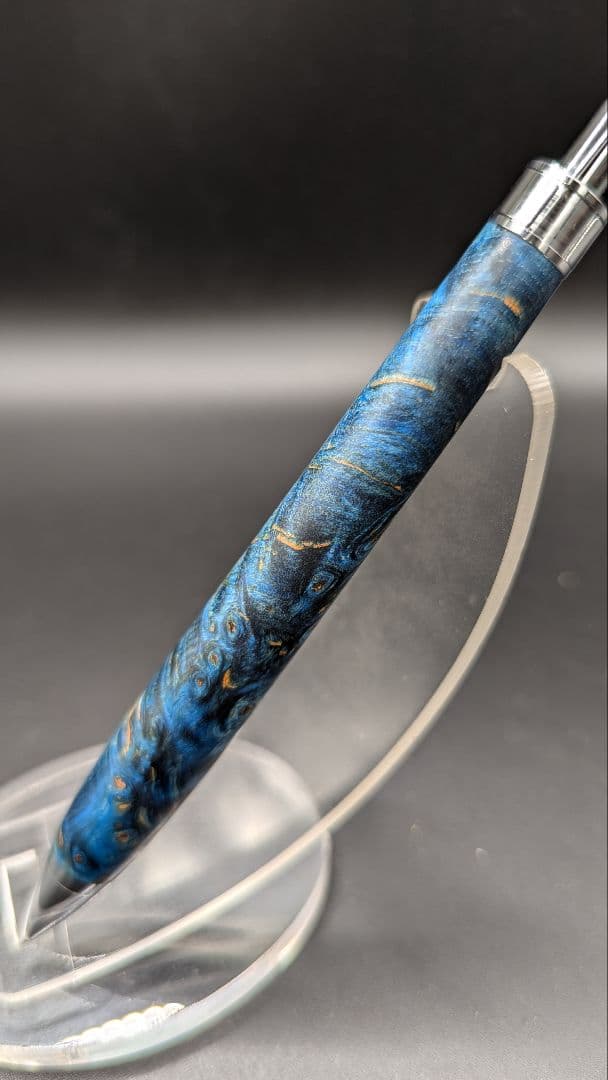 405ペン工房翌檜　スタビライズドウッドバーチバール　木軸シャーペン　ボールペン