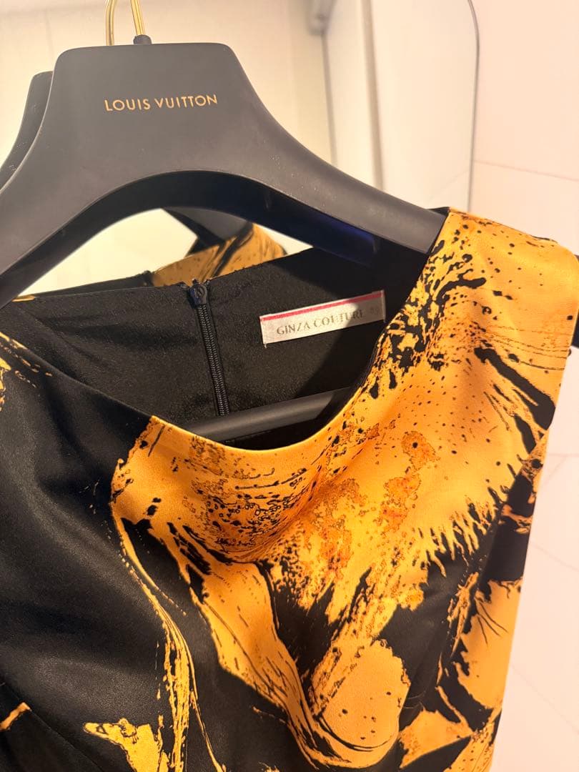 GINZA COUTURE 花柄マキシドレス