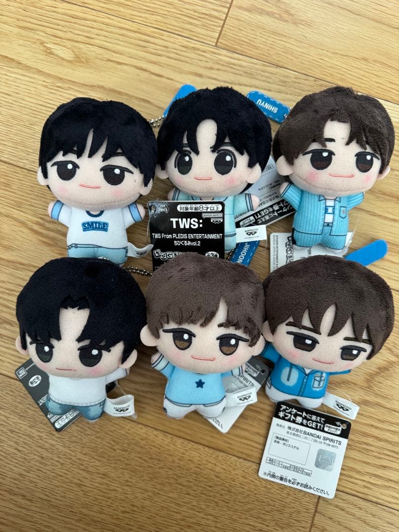 TWS トゥアス ちびぐるみ ナムコ限定　コンプリート　6種セット