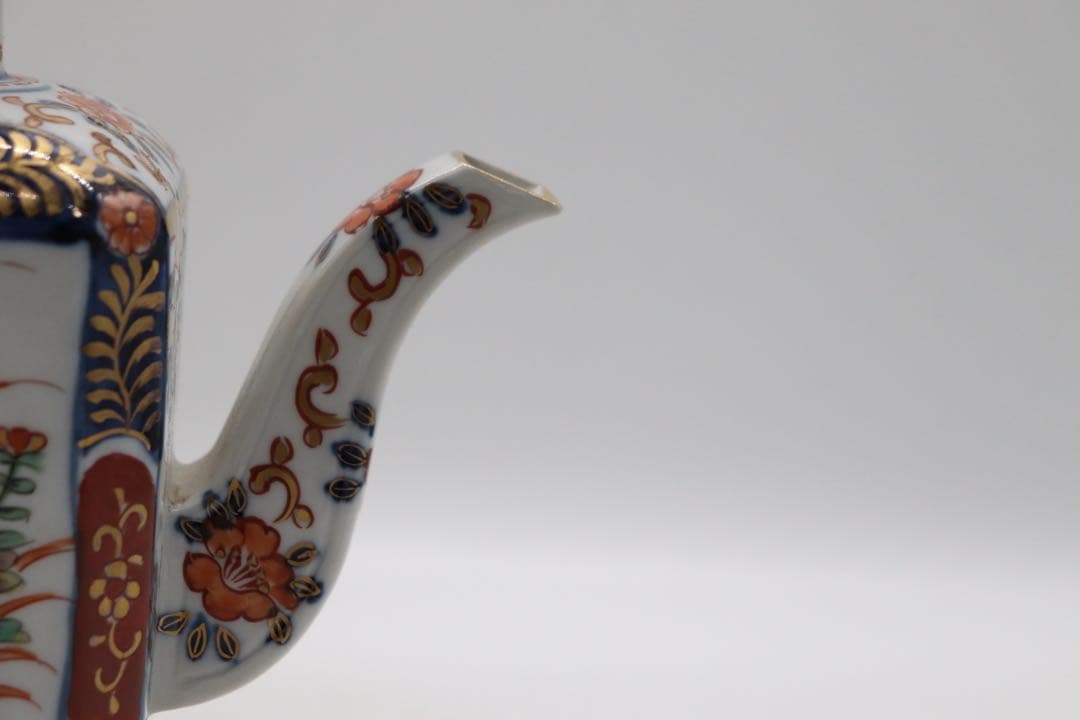 江戸　伊万里錦絵　水注　大明成化年製　送料込み250901