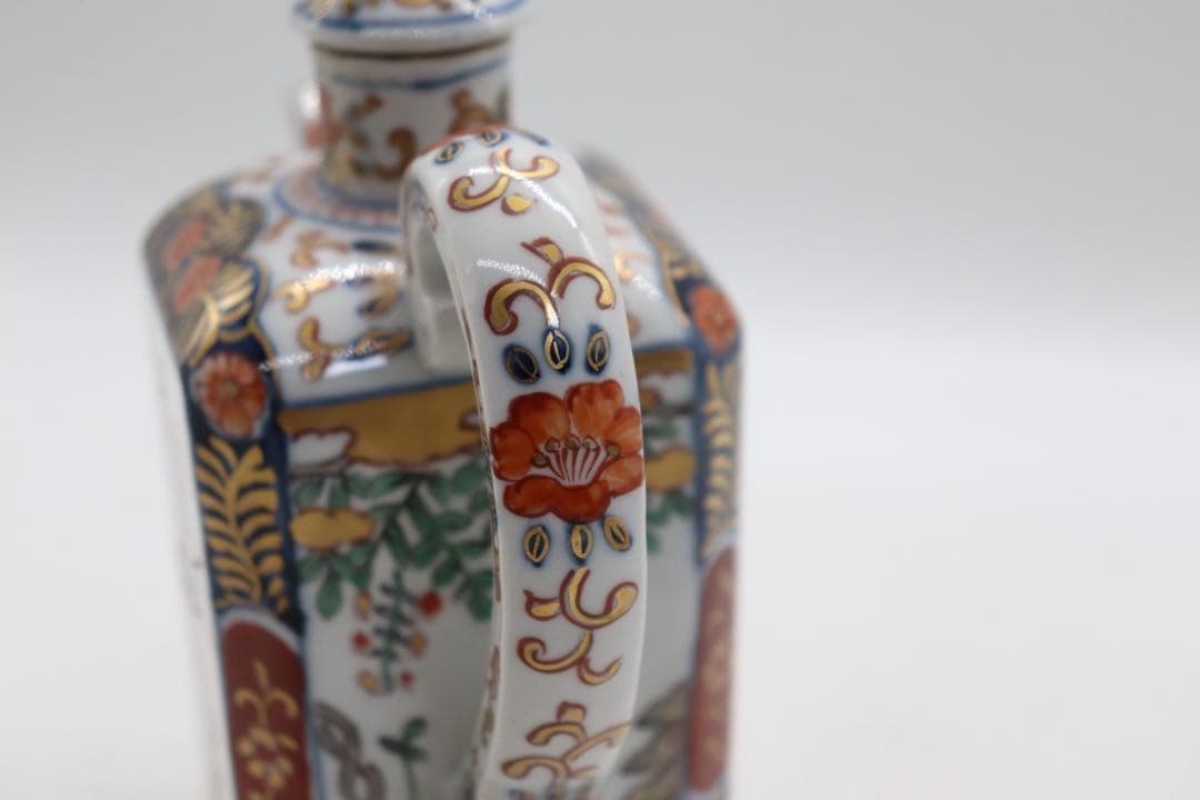 江戸　伊万里錦絵　水注　大明成化年製　送料込み250901