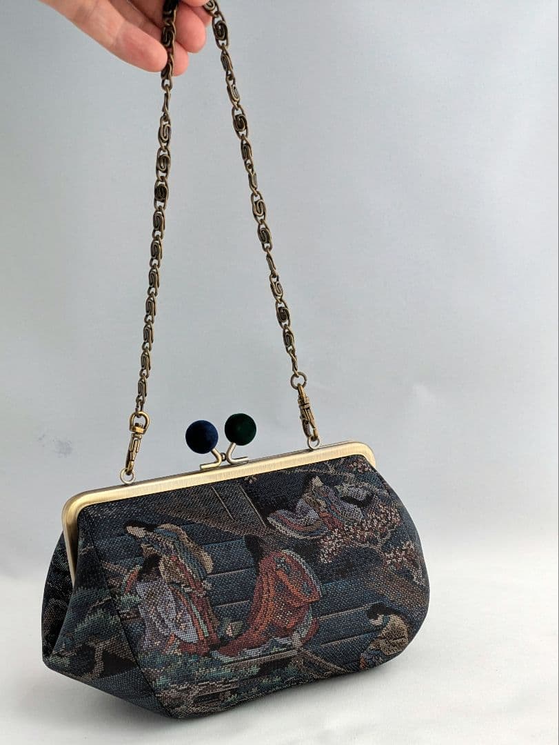 Miyuki窓口 大島紬 がばっとコスメポーチ　　 お2つ