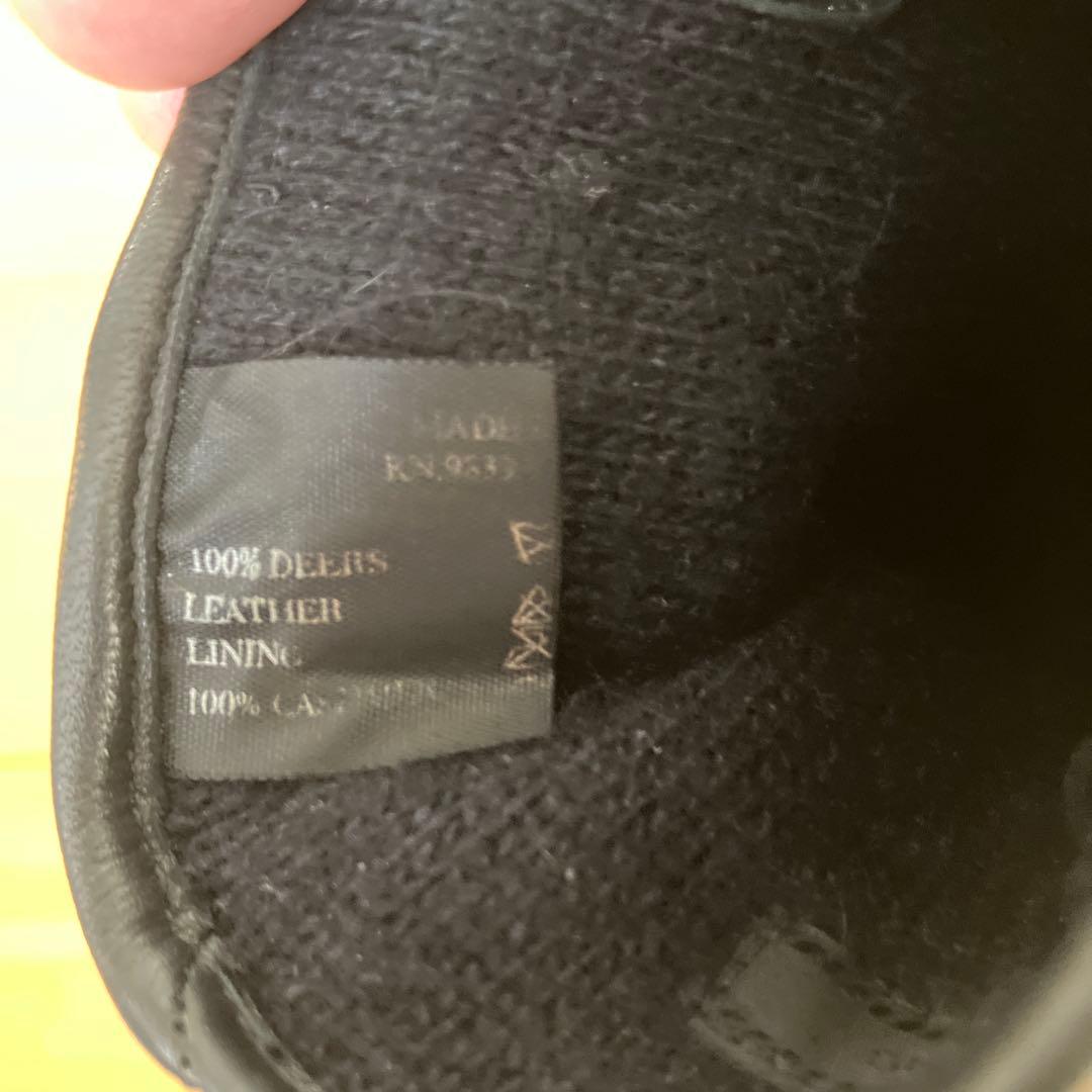 PRADA プラダ　ブラックレザー手袋　メンズサイズ