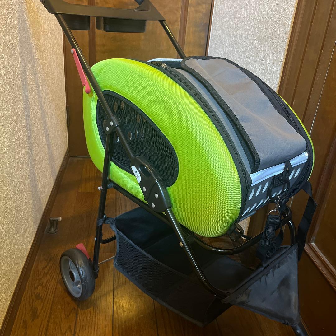 【新品・未使用】アイリスオーヤマ　4way pet cart 緑色