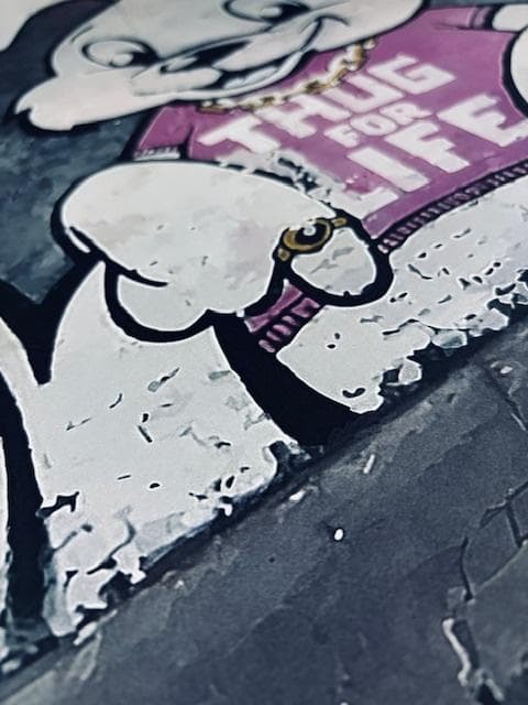 額装品/ThugForLifeBunny/バンクシー/ポスター/インテリア/貴重