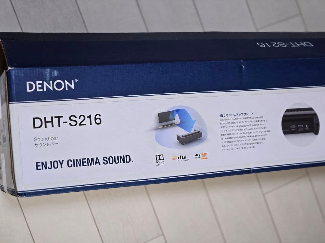 【美品/人気】DENON DHT-S216 サウンドバーBluetooth対応