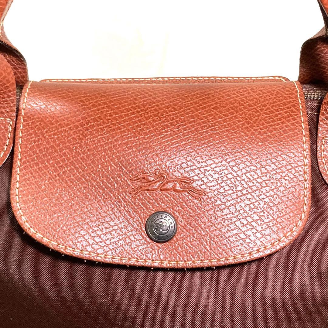 ロンシャン ルプリアージュ イクステンサブル ボストンバッグ 3way ブラウン