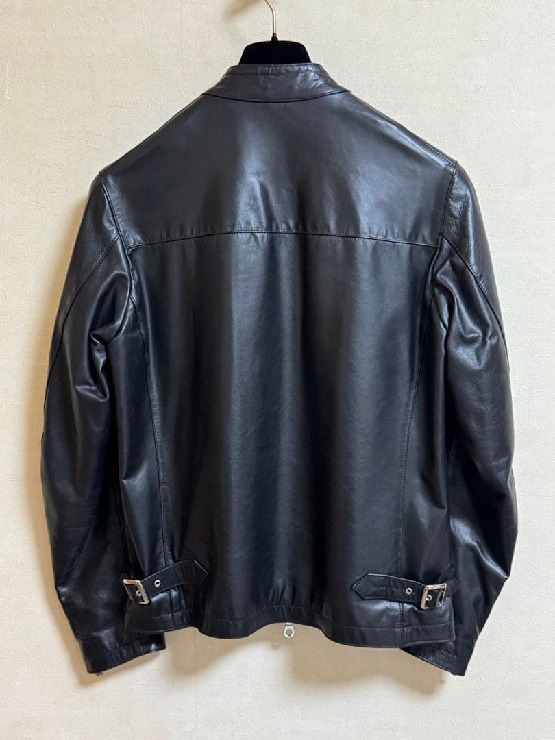 CINQUANTA / スタンドカラー シングルライダースジャケット 46サイズ