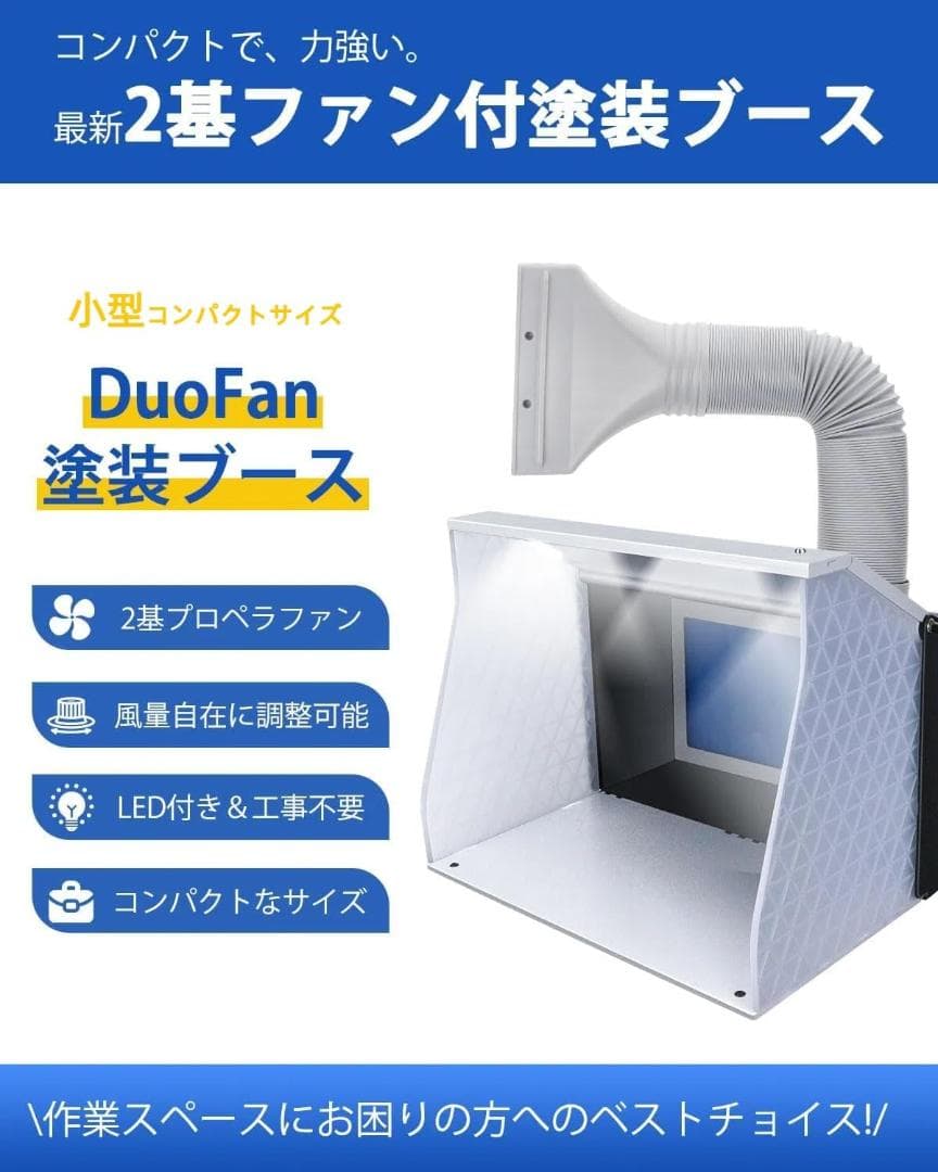【訳アリ品】Anesty DuoFan 塗装ブース コンパクト スプレーブース
