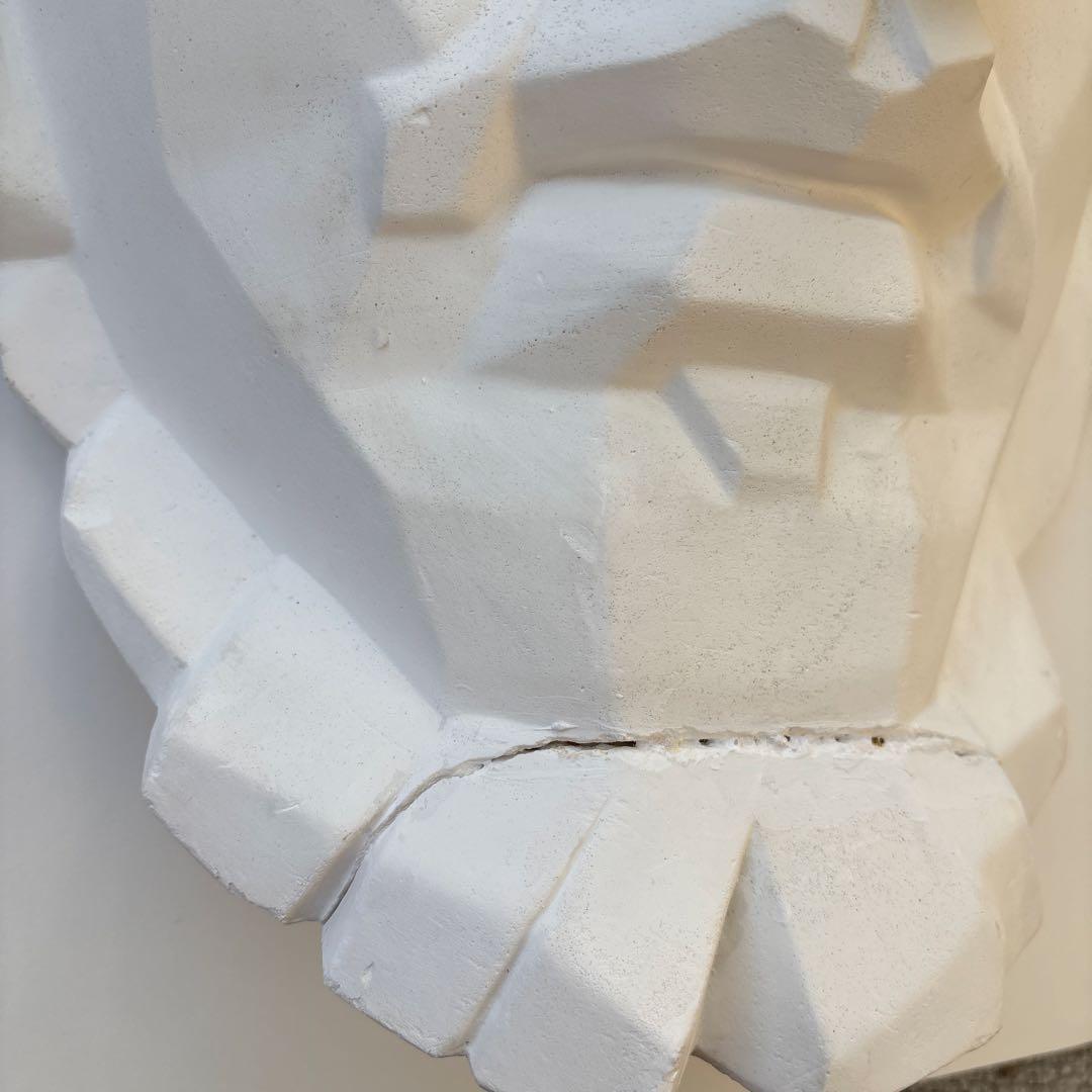 石膏像 ルキウス 男子大顔面 半面 面取り