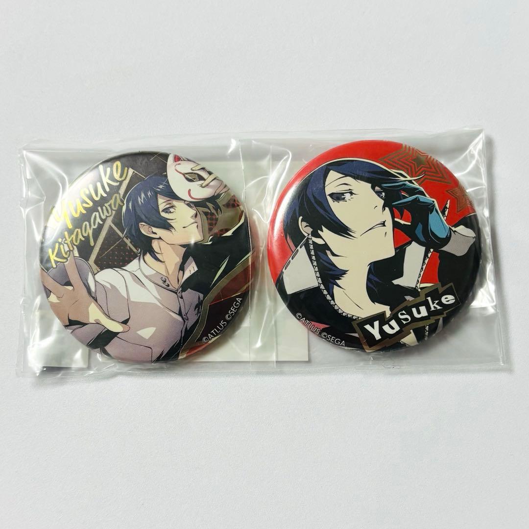 ペルソナ5 ザ・ロイヤル 楽コレ メタル風缶バッチ 喜多川祐介 フォックス