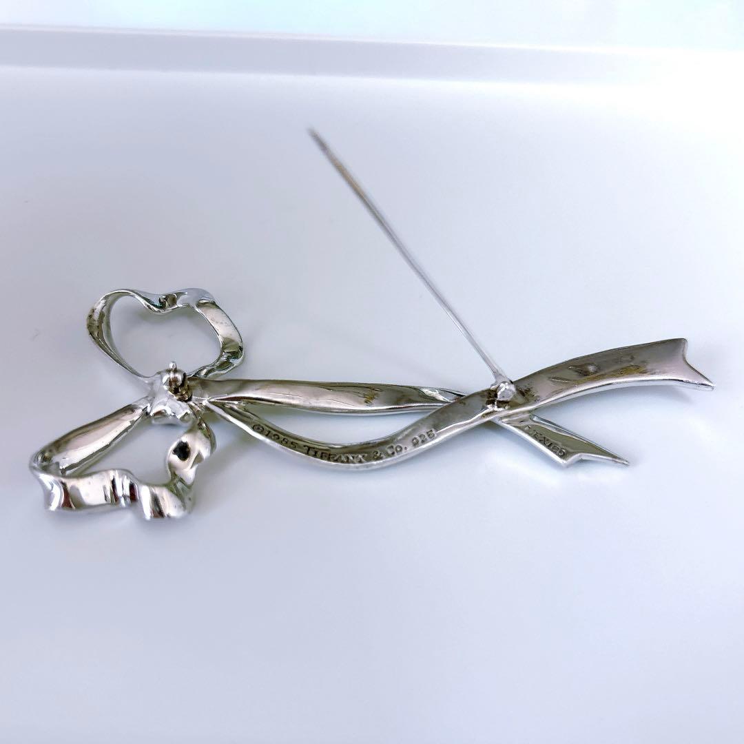 ティファニー　リボンブローチ　ラージモデル