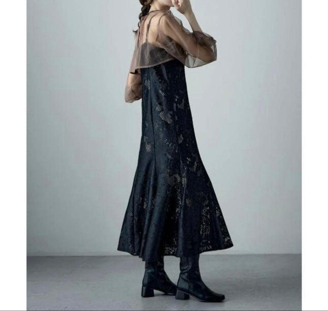 etoll. 結婚式 ワンピース 3wayシフォンボレロ&レースキャミドレス