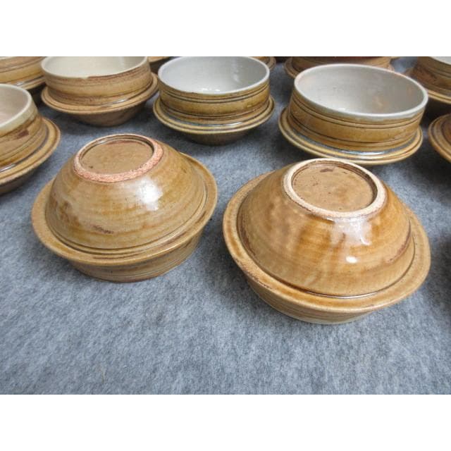 伊良保土鍋17個平安象彦銘箱入り [B28106]