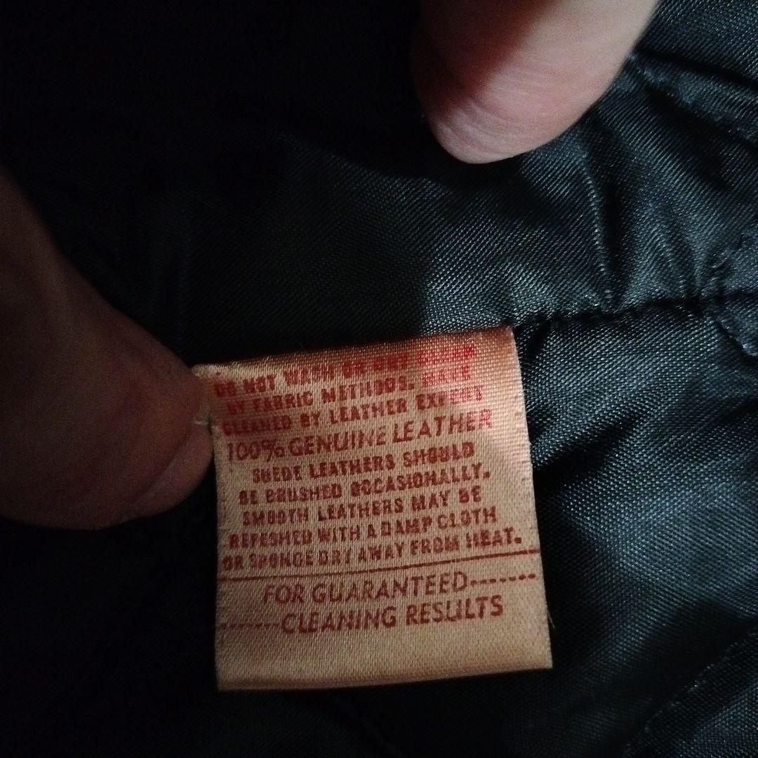 M*ム様 Schott ショット ポリスマン ジャケット レザー ブラック 42