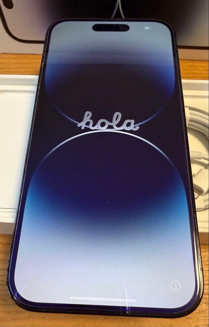 iPhone 14pro アメリカ購入 シャッター音なし　箱・充電ケーブル付き