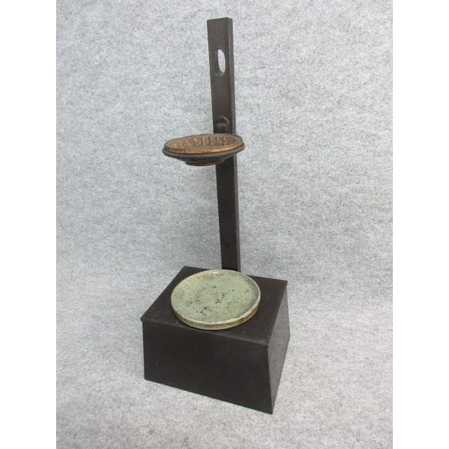 茶道具黒塗利休好短檠 [B26069]