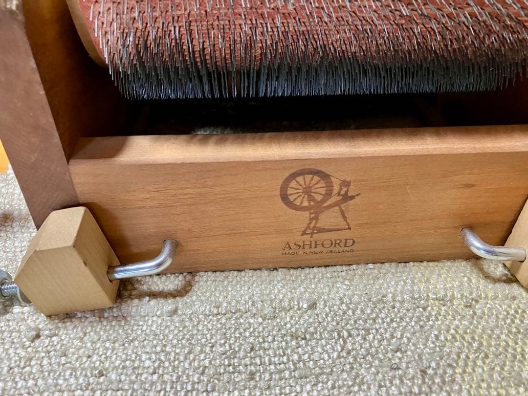 アシュフォード　ドラムカーダー（木製、手廻し）