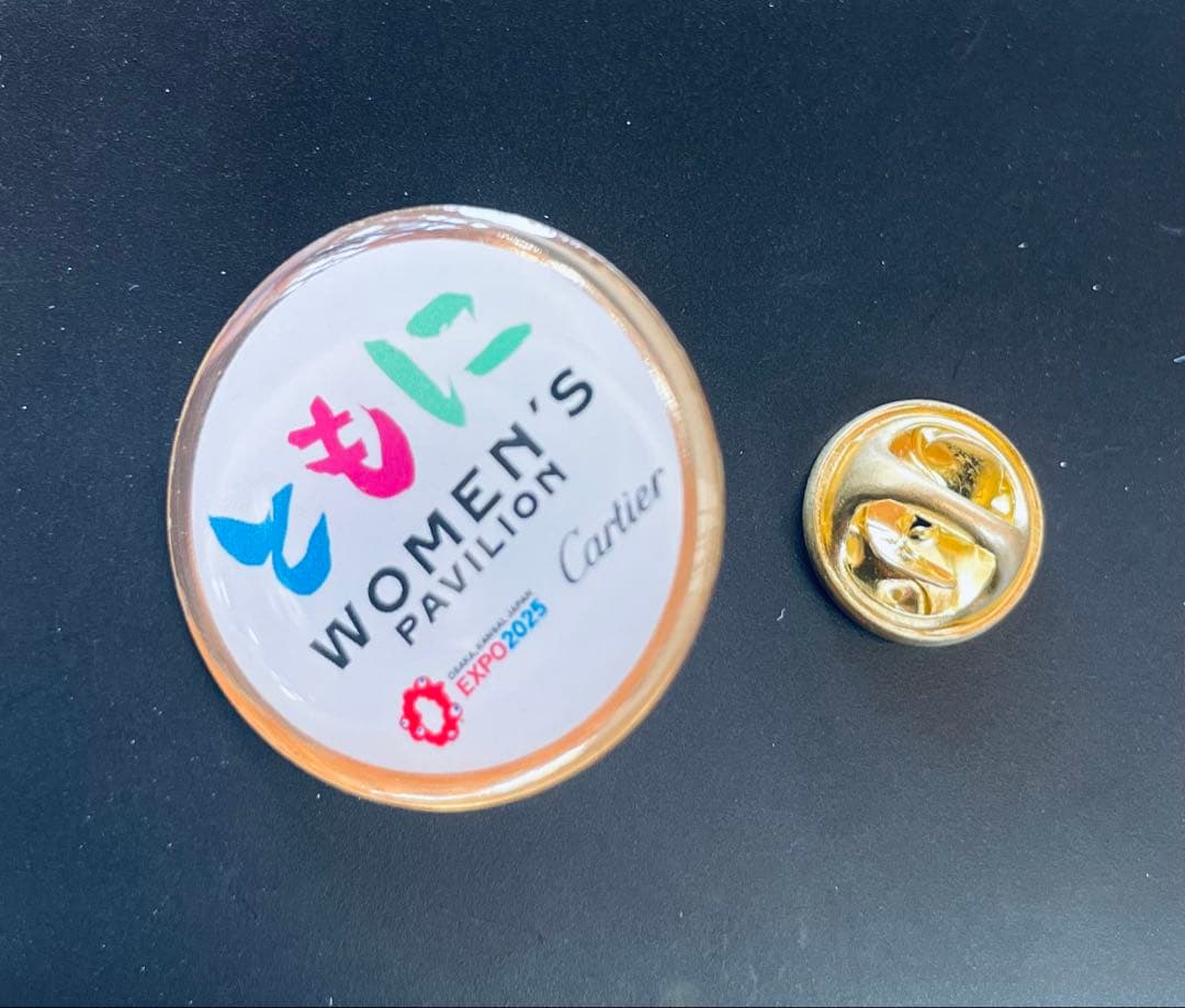 【激レア!!万博限定カルティエ】 女性パビリオンVIP限定非売品ピンバッジ