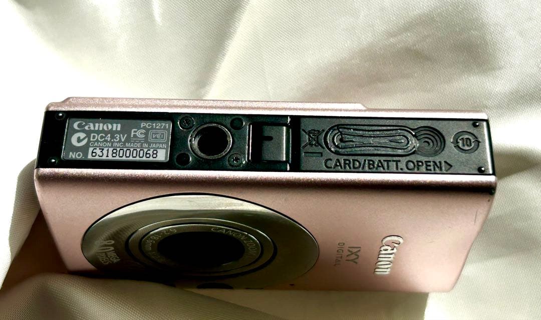 キャノンCanon IXY DIGITAL 20 IS （ピンク）動作品