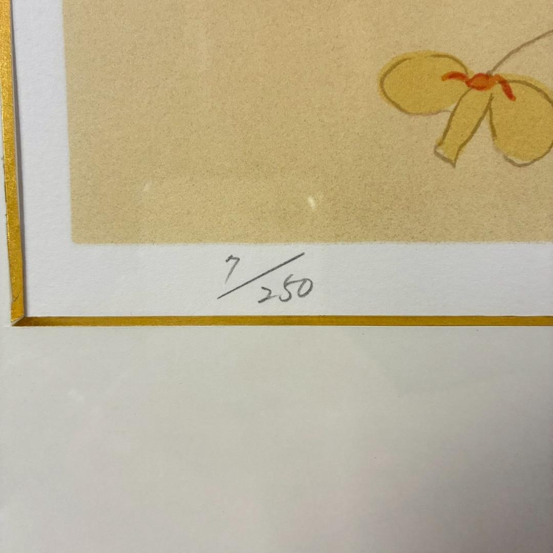 美品 竹久夢二「平戸懐古」シルクスクリーン 額縁入り 美人画 大正ロマン 詩人