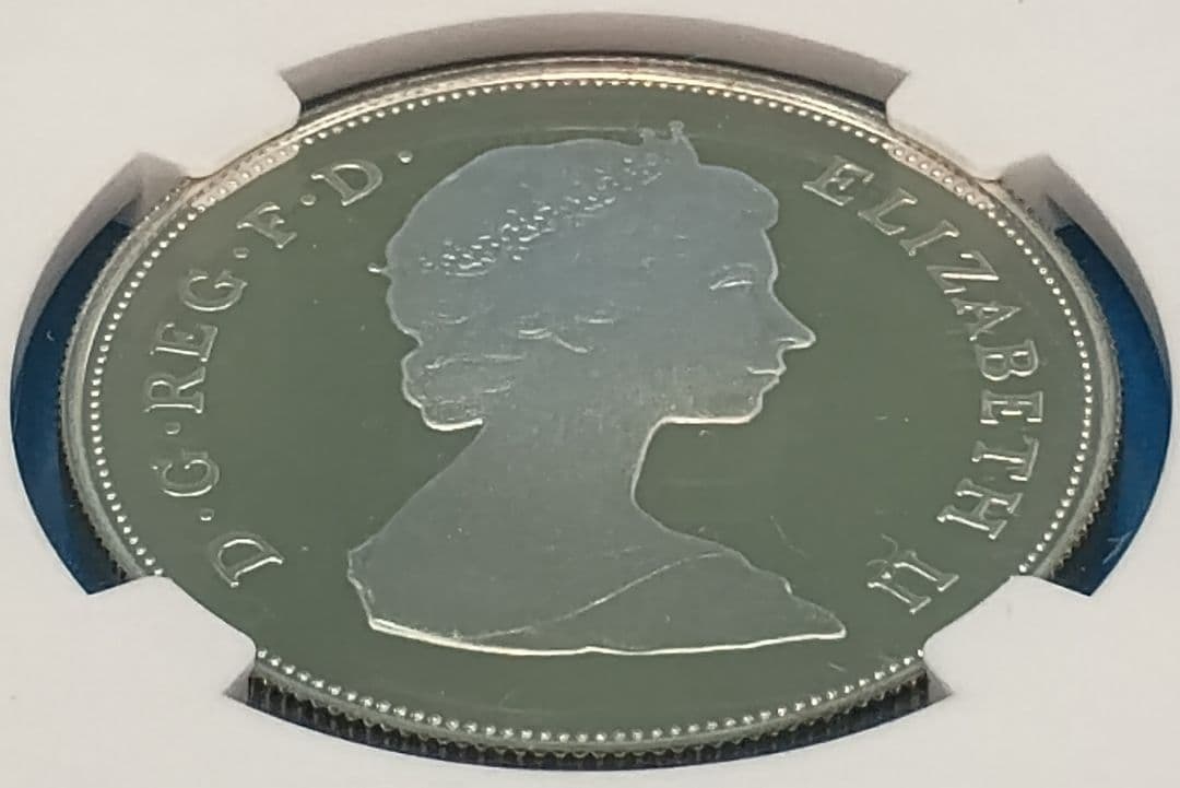 1981 チャールズ皇太子 ダイアナ妃御成婚記念銀貨 NGC PF68UC