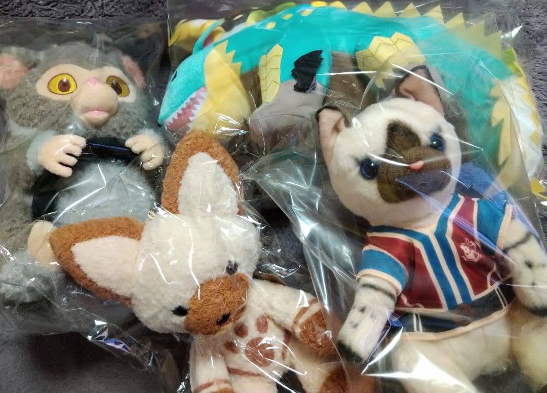 アイルーテディ・USJアイルー等4体セット