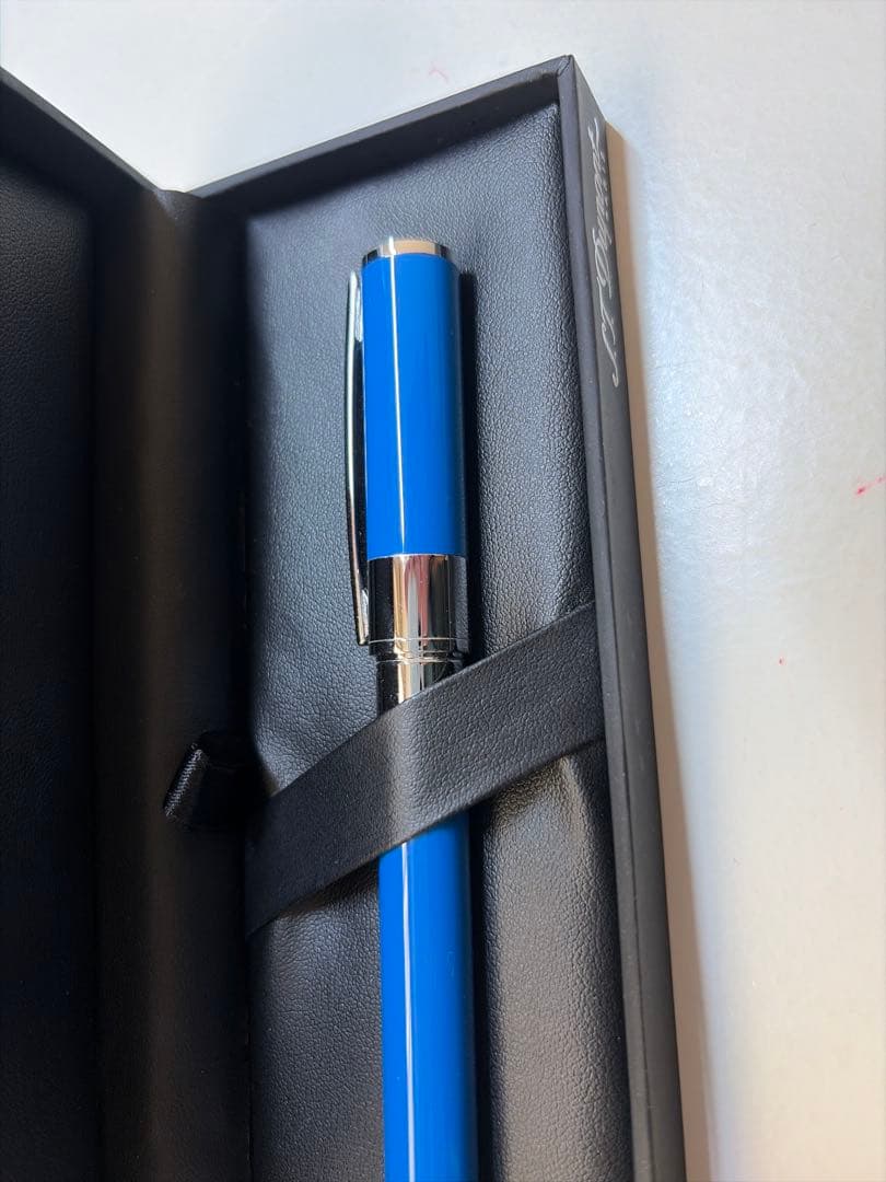 S.T. Dupont 青色 ボールペン 本体 専用ケース付き