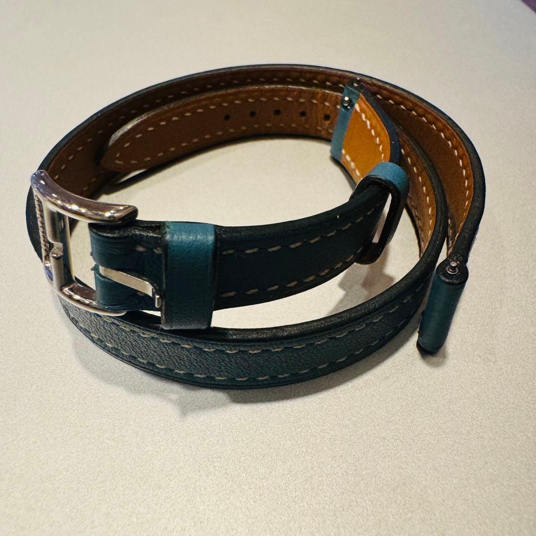 【未使用保管品】エルメス　Hウォッチ　ロング　レザーベルト　尾錠付き