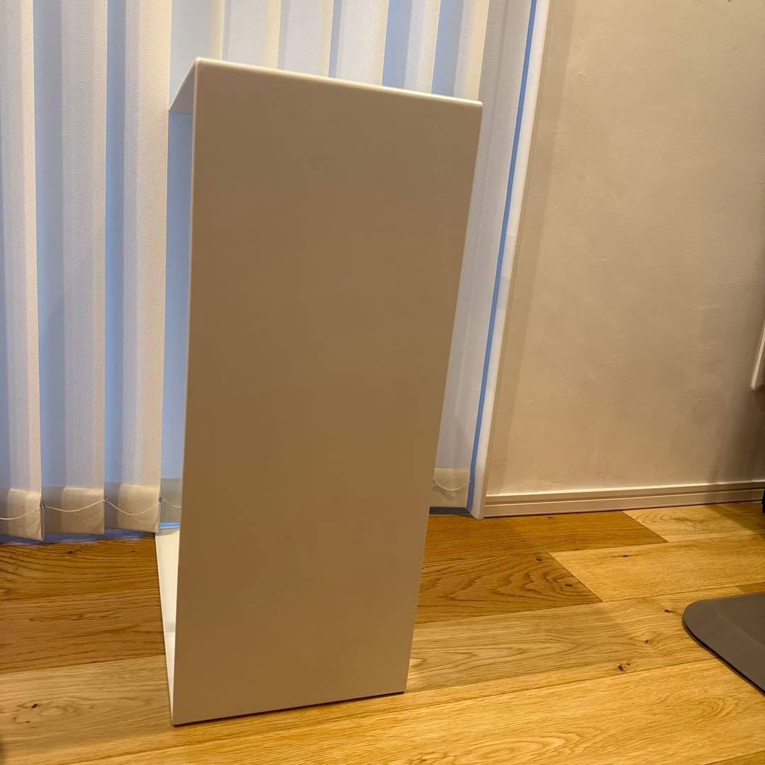 KANADEMONO 2way アイアンプレート サイドテーブル ホワイト