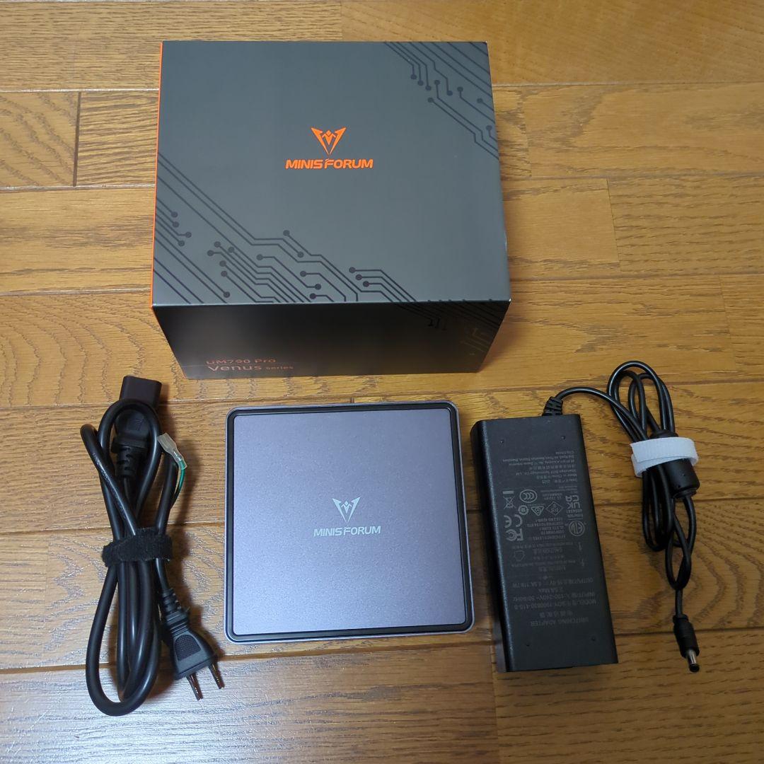 【ジャンク】MINISFORUM 790Pro 本体と電源アダプター