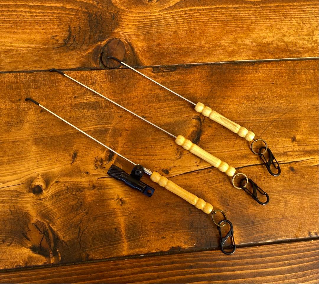 クワガタ採集セット　オリジナル掻き出し棒　デジタルノギス　採集ケース　虫除け