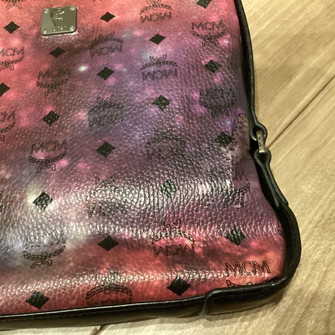 MCM グラデーションピンク ショルダーバッグ