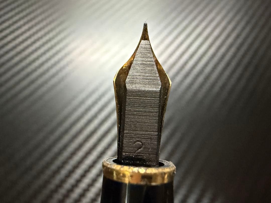 極美品 エボナイト芯 モンブラン 144 ブラック 全金 EF 極細字 万年筆